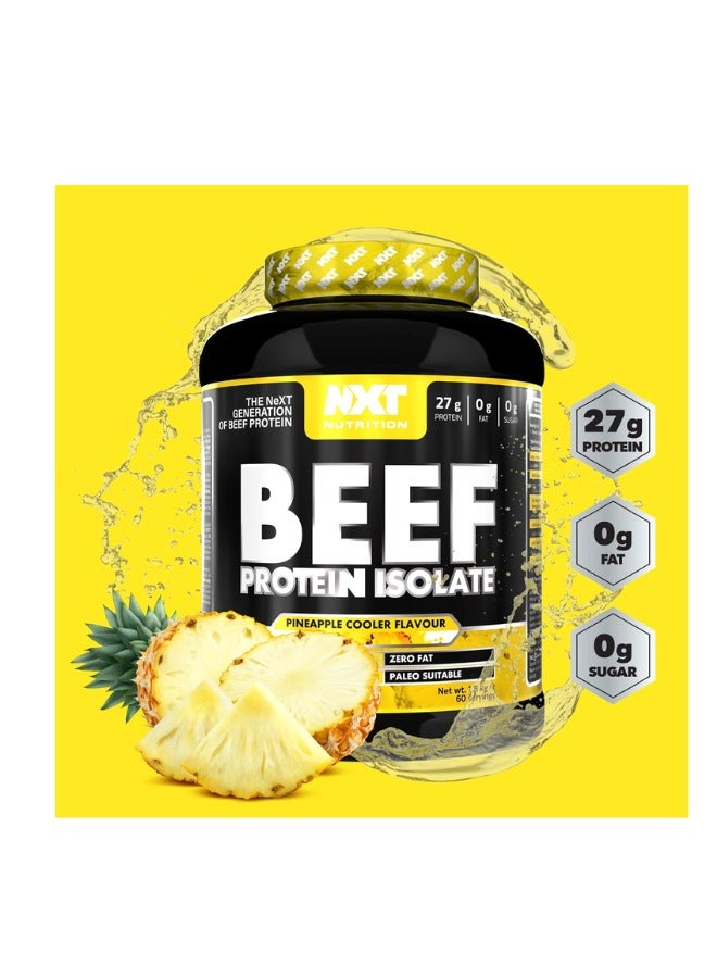 NXT Nutrition Beef Protein Isolate Juice Zero Dairy Pineapple Cooler 60 Servings 1800g - Image 2