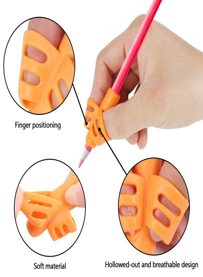 SANNIX 16 Pack Pencil Grippers for Kids Handwriting, Pencil Holder for Kids, Handwriting Grip, Ergonomic Training Pen Grips, Writing Tool for Toddlers, Preschoolers, Children - Image 3