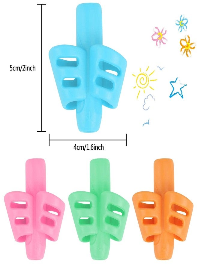 SANNIX 16 Pack Pencil Grippers for Kids Handwriting, Pencil Holder for Kids, Handwriting Grip, Ergonomic Training Pen Grips, Writing Tool for Toddlers, Preschoolers, Children - Image 2
