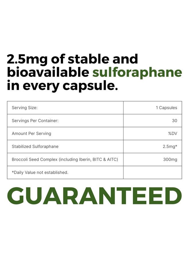 BrocElite بروك إليت ميرا لابز للأطفال | مكمل بروكلي مع مستخلص سلفورافان المستقر طبيعياً للأطفال | بدون بقايا جليفوسات | 30 كبسولة نباتية - Image 2