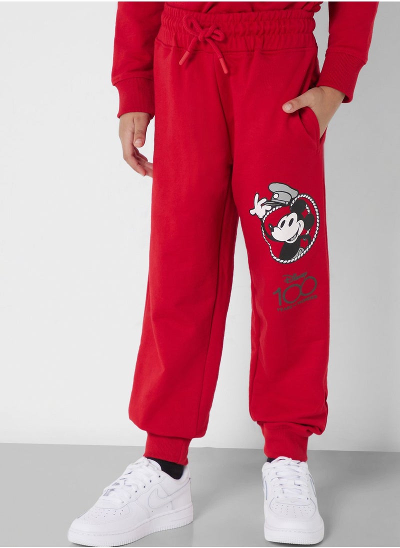 Disney Mickey Mouse - Boys Mickey  Mouse Printed Hoodie And Jogger Set - Image 1