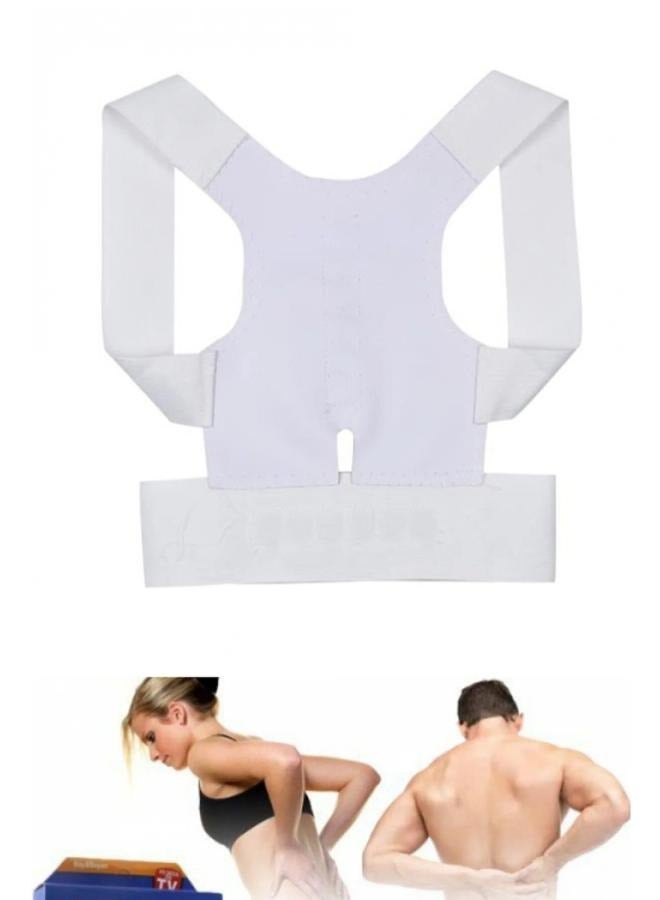 EasyLife Magnetic Back Brace Posture Corrector Lumbar Support Belt Improves Posture Size: Medium - Image 1