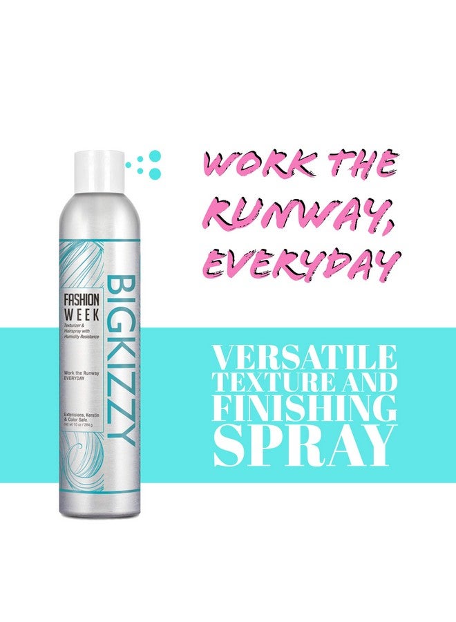 Big Kizzy Ig Kizzy Fashion Week Hairspray & Texture Spray Medium Hold Setting Spray For All Day + All Hair Types Antihumidity & Volumizing Root Lift Aerosol 10Oz - Image 3