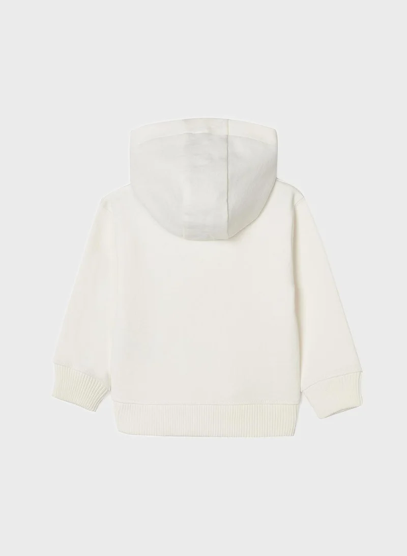 Zippy Infant Hooded Zip Through Cardigan