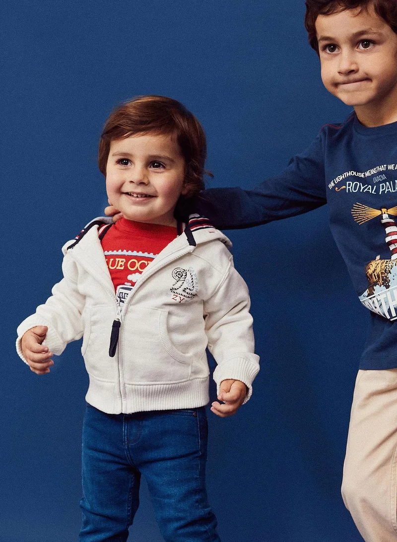Zippy Infant Hooded Zip Through Cardigan