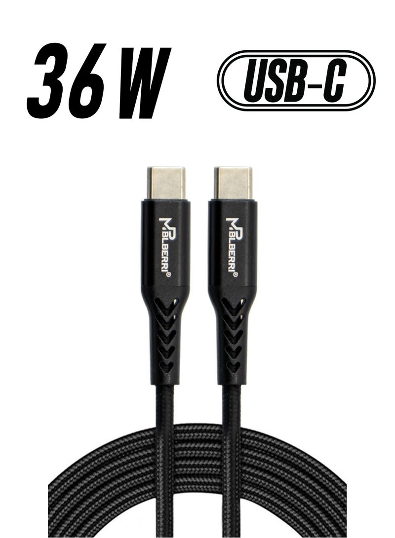 mpBLBERRI Type C - Type C PD Cable 2M | mpBLBERRI BLB-U334 - Image 1