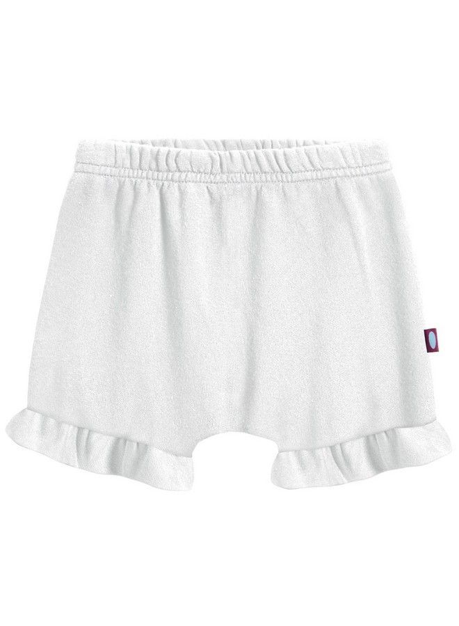 City Threads Baby Girlsand Boysruffled Diaper Covers Bloomers Soft Cotton Fashionable Cute White 4T - Image 2