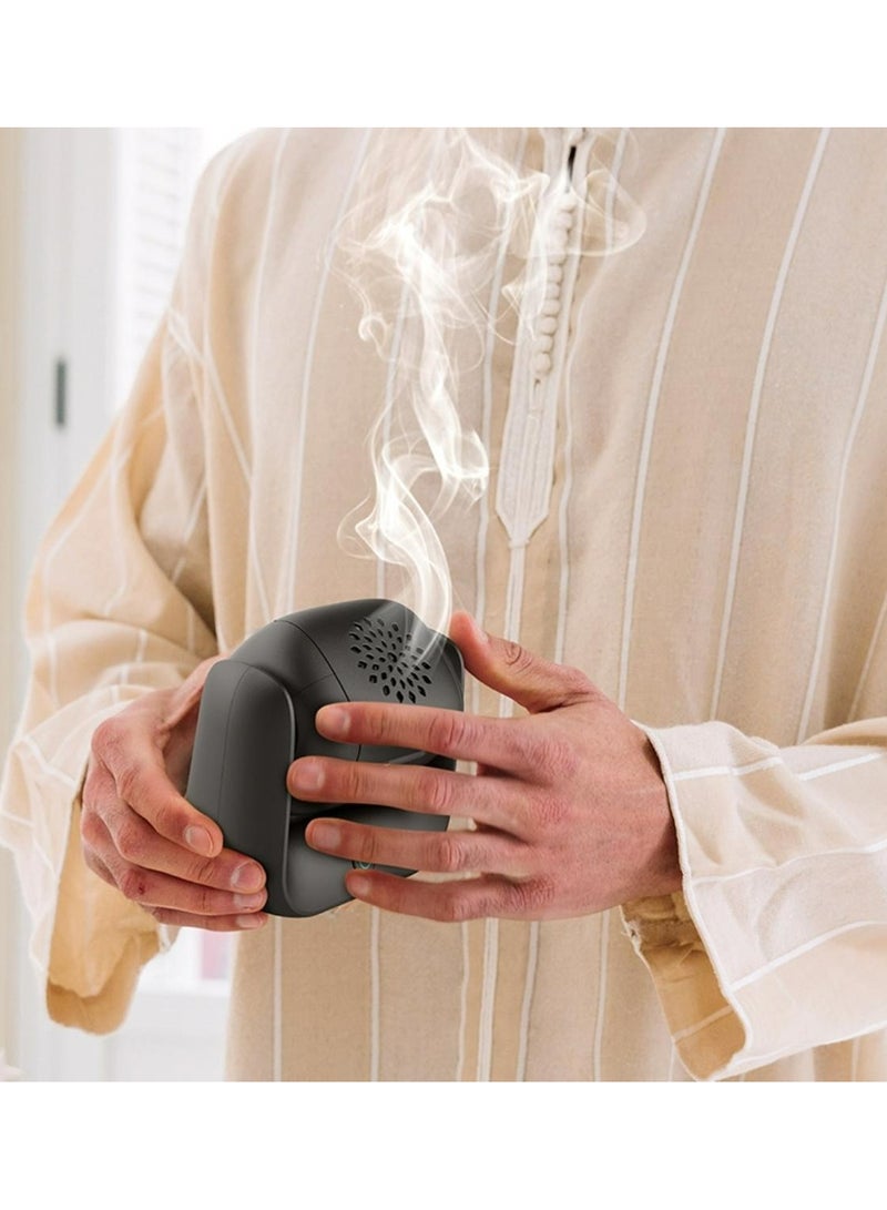 Denx Newest and Cheap Portable Bukhoon Rotational Incense Burner Portable Car Bukhoor Burner Mini USB Arabic Bakhoor - Image 5