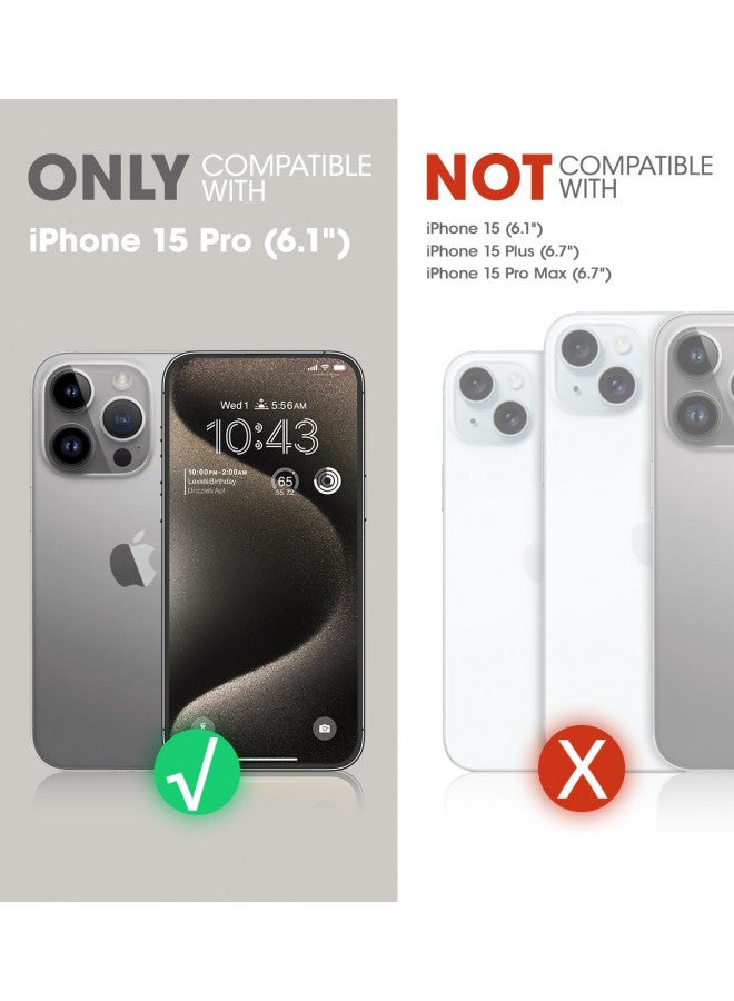 SUPCASE for iPhone 15 Pro Case with Stand, [Unicon Beetle Mag XT] [Compatible with MagSafe] [Built-in Camera Cover Kickstand] Heavy Duty Rugged Strong Magnetic Phone Case for iPhone 15 Pro, Black - Image 1