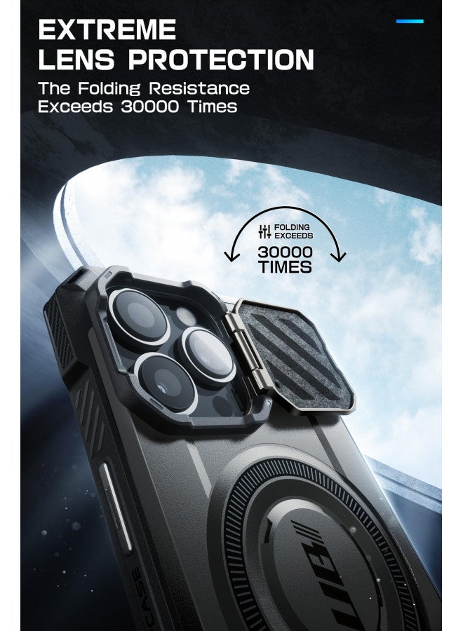 SUPCASE for iPhone 15 Pro Case with Stand, [Unicon Beetle Mag XT] [Compatible with MagSafe] [Built-in Camera Cover Kickstand] Heavy Duty Rugged Strong Magnetic Phone Case for iPhone 15 Pro, Black - Image 2