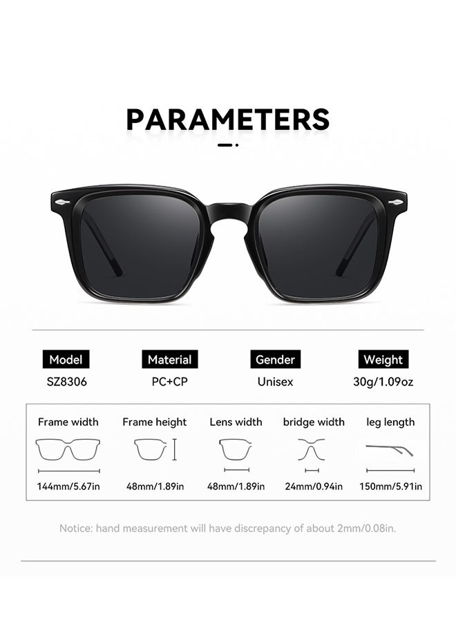 2025 Fashion New High-End Anti-Uv Sunglasses for Men and Women Small Square Frame Personality Hollow Fashion Sun Glasses - Image 5