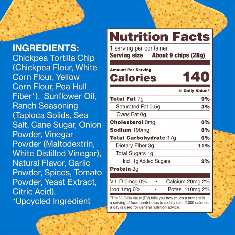HIPPEAS Rockin' Ranch Chickpea Tortilla Chips - 18 Pack - Image 2