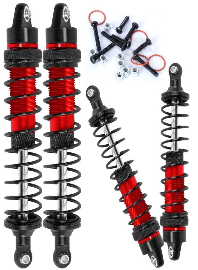 ARRCat 4PCS Front Rear Full Alloy Shocks RC Upgrades Parts for 1/10 Senton Granite Big Rock Vorteks 3s Blx 4X4 Mega 550,for 1/10 Kraton Outcast 4s,Red,Replace #AR330550 AR330551 - Image 1