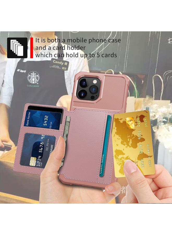 اس-توب حافظة جلدية لهاتف iPhone 13 Pro مع محفظة مغناطيسية وحقيبة بطاقات - Image 5