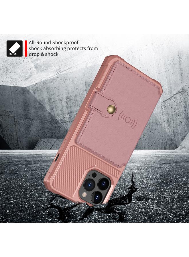 اس-توب حافظة جلدية لهاتف iPhone 13 Pro مع محفظة مغناطيسية وحقيبة بطاقات - Image 4