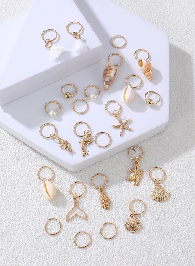 تايك تو طقم من 24 ربطة شعر بطابع بحري - Image 3