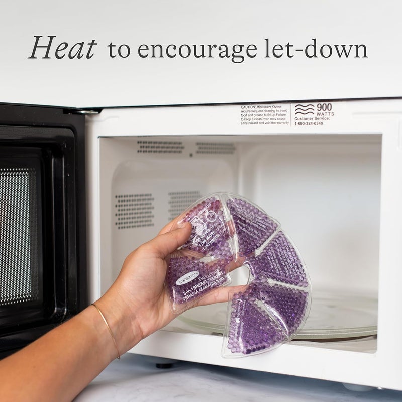 Lansinoh Hot Cold Breast Therapy Gel Pads 2 Pack with Soft Covers Breastfeeding Compress Helps Relieve discomfort from Common Breast Feeding Conditions Hospital Bag Maternity Essentials - Image 4