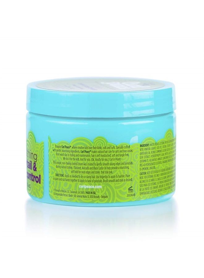 Just for Me Curl Peace Smoothing Ponytail & Edge Control (3 Pack) - Finishes & Holds, Contains Flaxseed, Avocado Oil & Black Castor Oil, 5 oz - Image 2