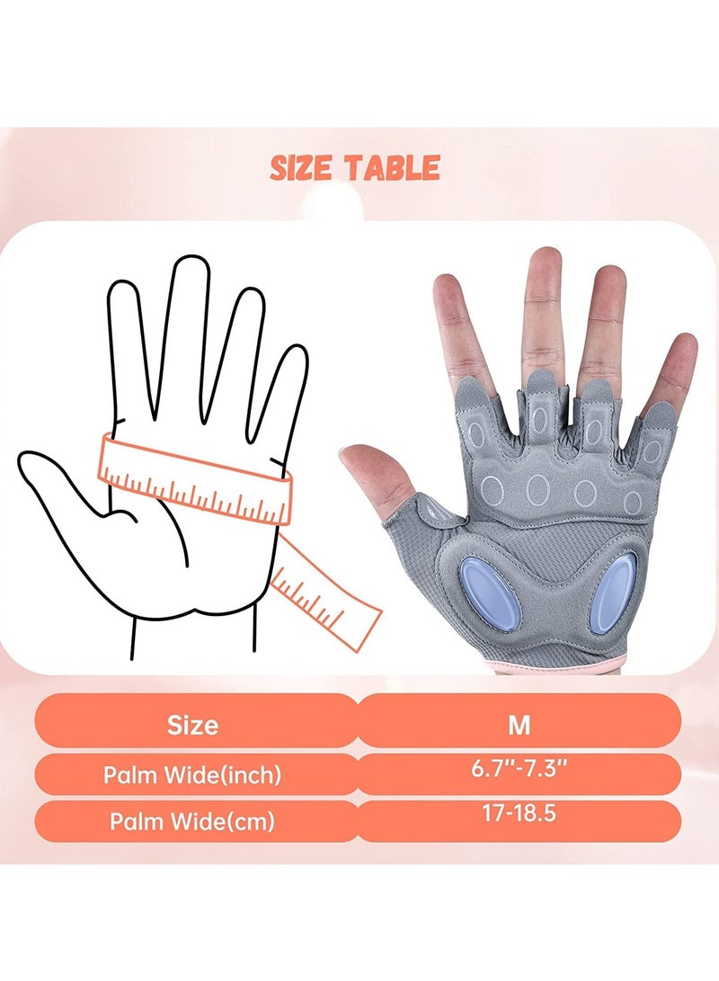 KASTWAVE Gym Weight Lifting Workout Gloves for Women Padded Extra Grip Palm Protection Breathable for Exercise Weightlifting Training Fitness Cycling Hanging Pull ups(One size)  - Image 5