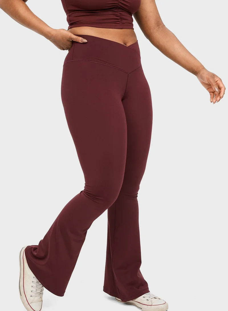 Aerie High Waist Flared Leggings