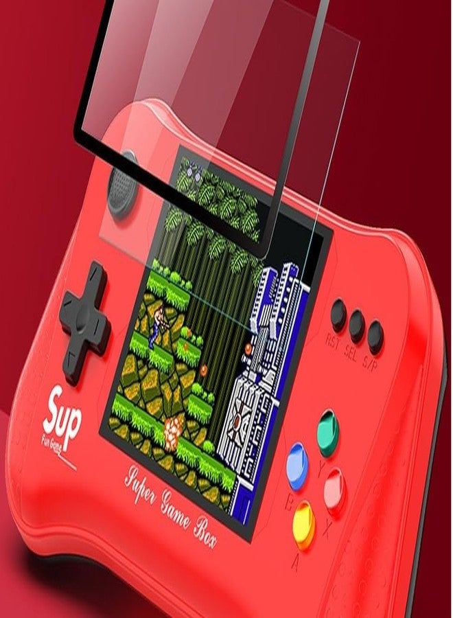 TMG Handheld Game Console,500 Classical Games Retro Video Games Player 3.5' Color Screen Support Connecting TV Game for Kids Boys,Birthday Gifts.(Red) - Image 3