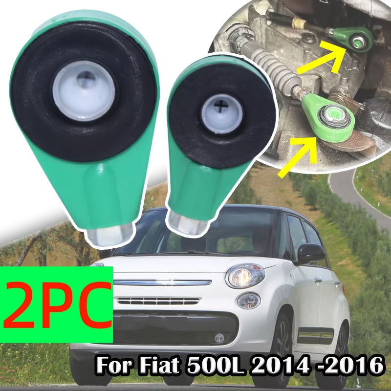 2pcs Manual Gearbox Shift Cable Linkage Bushing Repair Kit Large And Small For Ford Fiat 500 2014 2015 2016 Shifter Lever Selector Connect Both End 555223138 55245287 46340397 46343848 46337219 55229291 55202308 55210 - Image 1