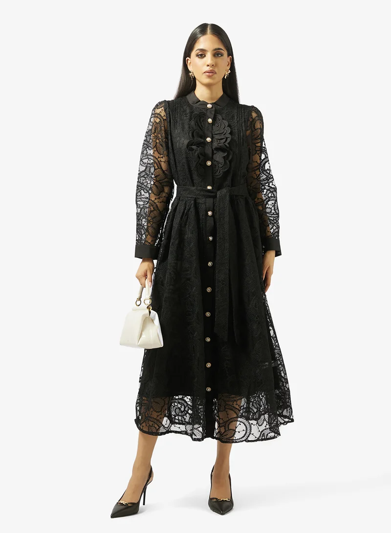 Khizana Lace A-line Dress