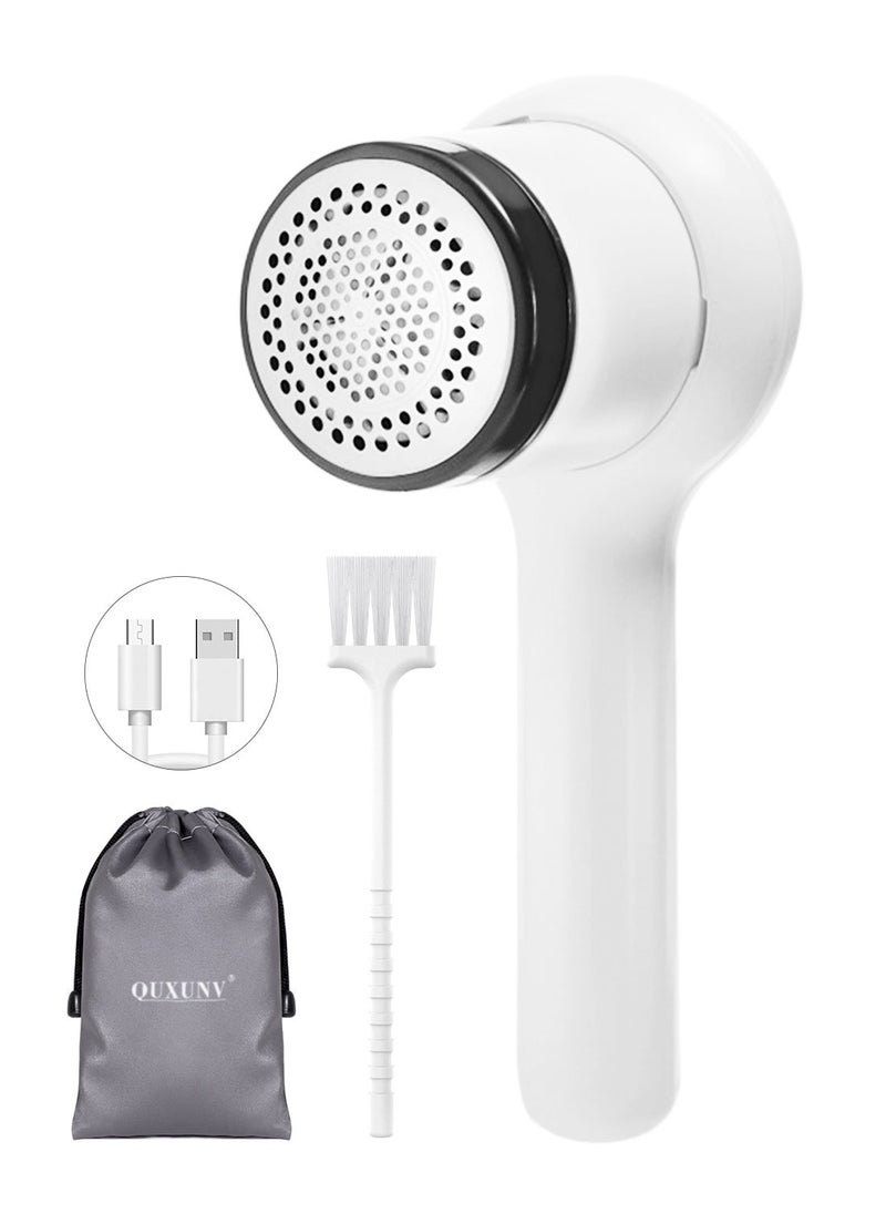 QUXUNV - Fabric Shaver, Electric Lint Shaver, Rechargeable Removable Handle Sweater Shaver, Effectively and Quickly Remove the Fuzziness of Clothes, Sweaters, Sofas - Image 1