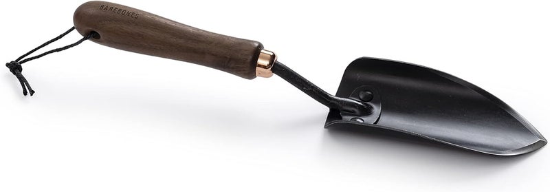 BareBones Garden Trowel - Ergonomic Walnut/Black Hand Tool - Image 1