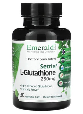 doctor's best glutathione setria Emerald Laboratories L-Glutathione 250 mg 30 Vegetable Caps | Price Oman cash on delivery supplements
