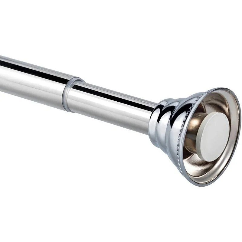 Bluejw Straight Heavy Duty Extendable Shower Curtain Tension Rod Nondrilling - Image 2