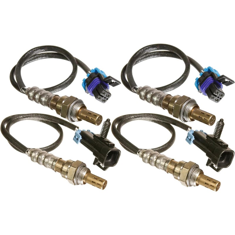 Ywim 2 Pairs Oxygen Sensor Compatible with Chevy 2006 2007 Silverado 1500Tahoe2007 Silverado 1500 ClassicSuburban 1500AvalancheSuburban 2500 Upper And Lower O2 Sensor 2344337 2344112