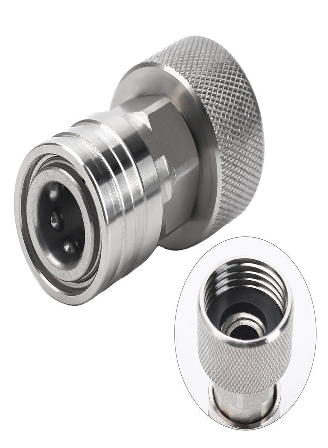 SEPLY Garden Hose to Pressure Washer Adapter, 3/4" GHT to 1/4" Quick Connect, Hose to Power Washer Connector with Stainless Steel Construction for Car Wash, Nozzle and Sprayer Attachment, Stainless Steel - Image 1