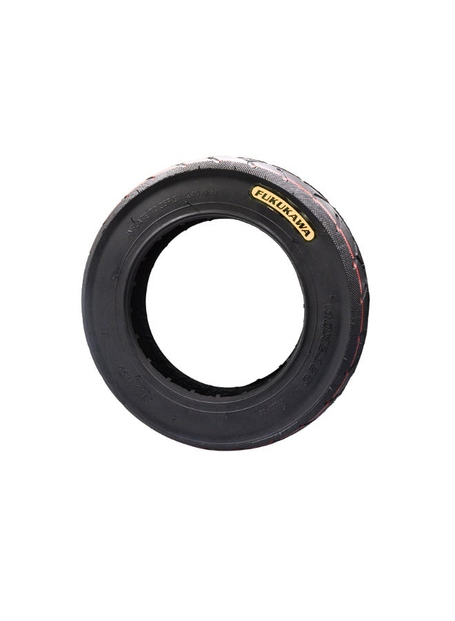Fukukawa 10x2.125 Tubeless Electric Scooter Tire Wear Resistant Anti Slip Rubber Vacuum Tyre Puncture Resistant Replacement for Front and Rear Wheel - Image 2