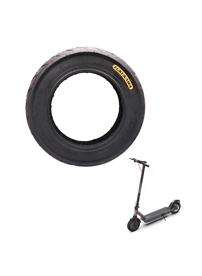 Fukukawa 10x2.125 Tubeless Electric Scooter Tire Wear Resistant Anti Slip Rubber Vacuum Tyre Puncture Resistant Replacement for Front and Rear Wheel - Image 3