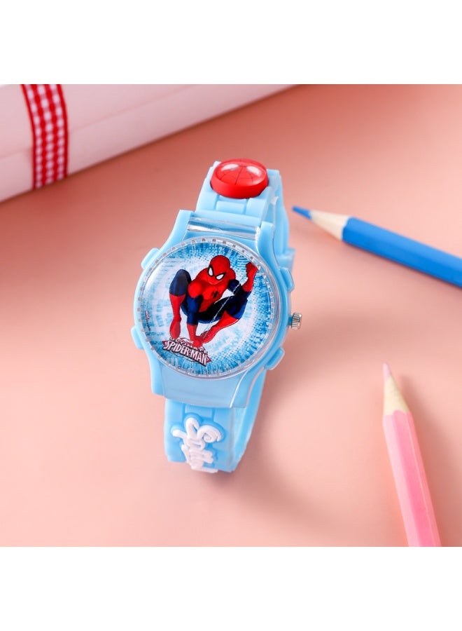 MARVEL ساعة أطفال واثت سبايدرمان كرتون بغطاء قابل للتحويل - Image 2