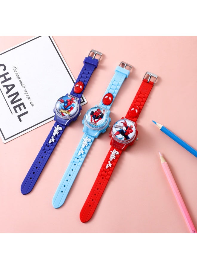 MARVEL ساعة أطفال واثت سبايدرمان كرتون بغطاء قابل للتحويل - Image 3