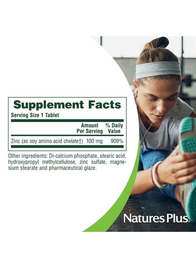 Nature's Plus - Mega Zinc 100 mg, 90 Sustained Release Tablets - Image 1