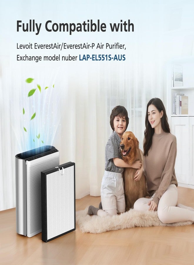 Beckacher 2 Pack EverestAir/EverestAir-P Replacement Filter, Compatible with LEVOIT EverestAir Air Purifier, High-Efficiency Activated Carbon Filters Filter Set - Image 2