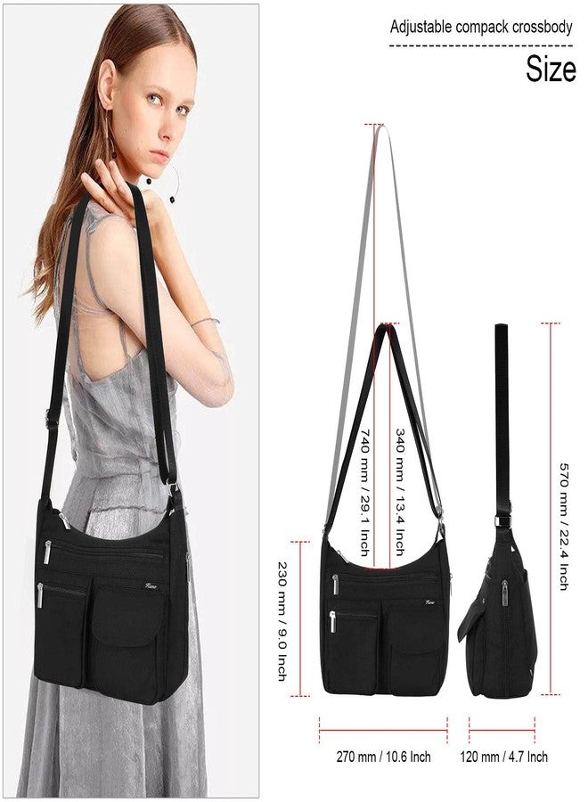Kamo Crossbody Bag for Women - Multi-pocket Shoulder Bag Lightweight Messenger Bag Casual printed Purse Handbag Travel Bag - Image 2