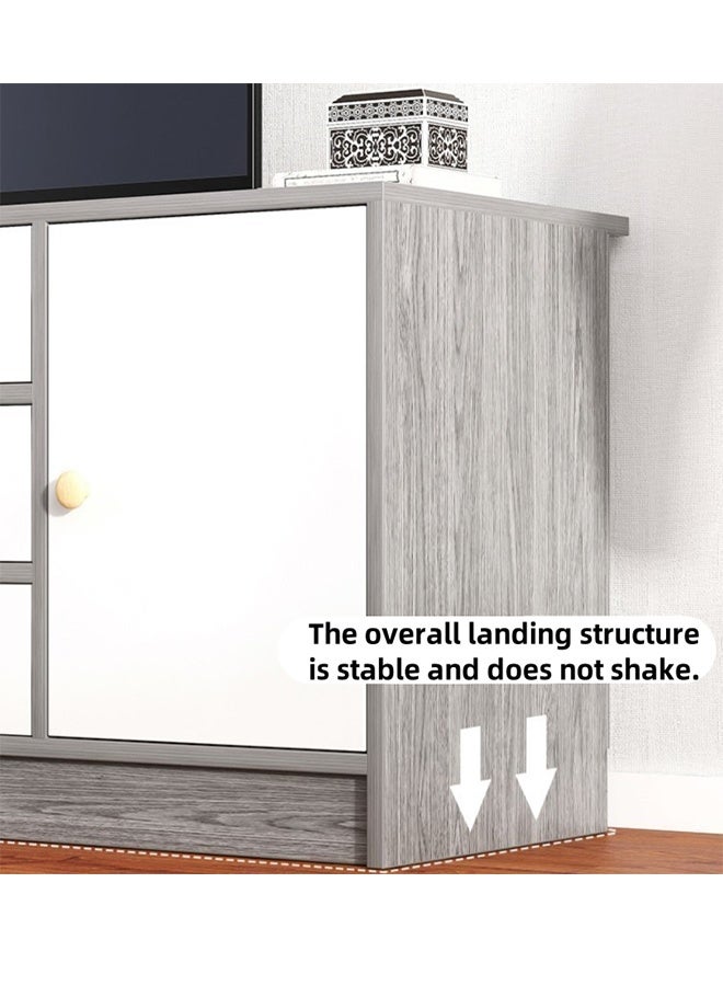 Spacious TV Cabinet ,TV Bench, TV Stand, Multiple Storage Layers, Made Of Wood TV Cabinet And Storage Cabinet,  Suitable For Both Living Room And Bedroom, 140×29×54CM - Image 5