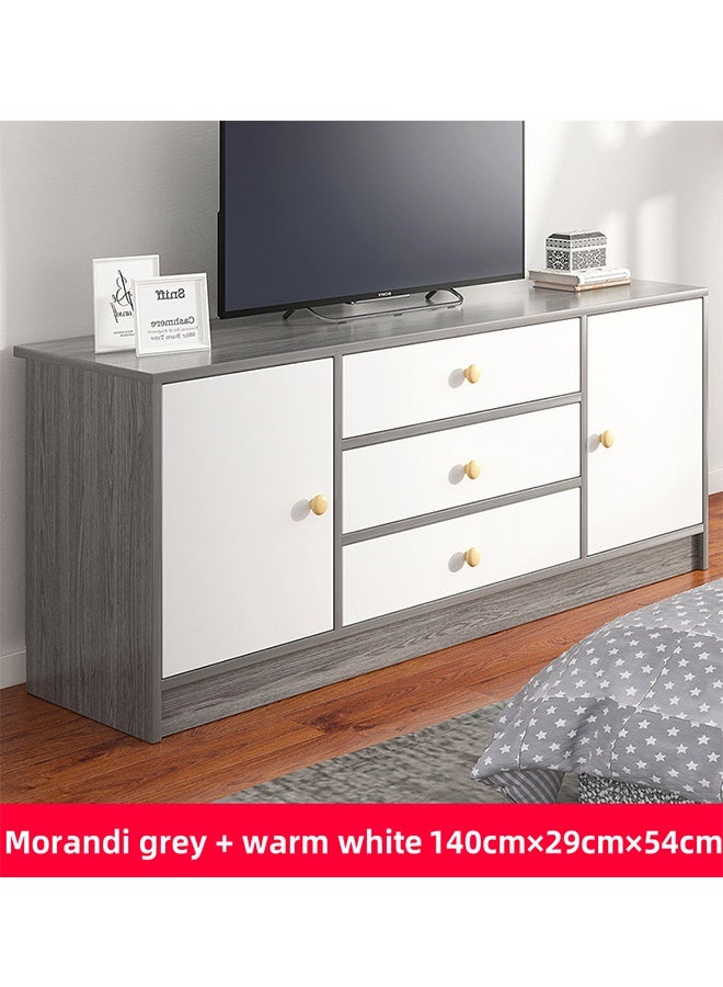 Spacious TV Cabinet ,TV Bench, TV Stand, Multiple Storage Layers, Made Of Wood TV Cabinet And Storage Cabinet,  Suitable For Both Living Room And Bedroom, 140×29×54CM - Image 2