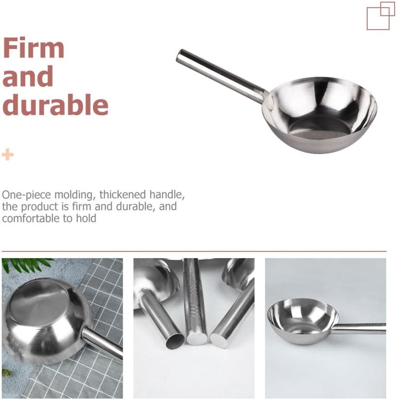 MAGICLULU Long Handle Stainless Steel Water Ladle Thickened Kitchen Scoop Spoon for Home Cooking and Soup Serving - Image 3