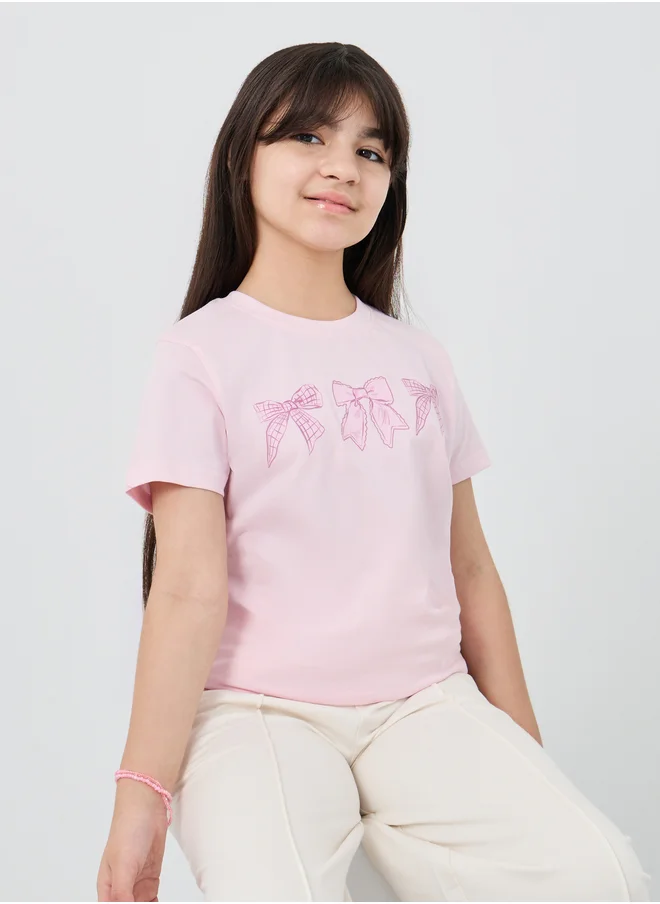 Styli Styli Graphic Print Round Neck T-Shirt