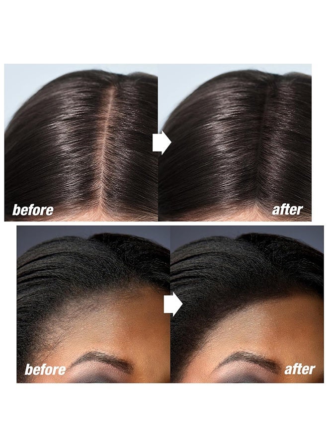 kakashow Hairline Powder, Hair Root Concealer, Instantly Root Cover Up Hairline Cream, Long Lasting Hair Shadow Powder, Hair Concealer For Greys, Thinning Hair, Hair Toppers, Hair Root Dye, Thin Hair Powder (Black) - Image 4