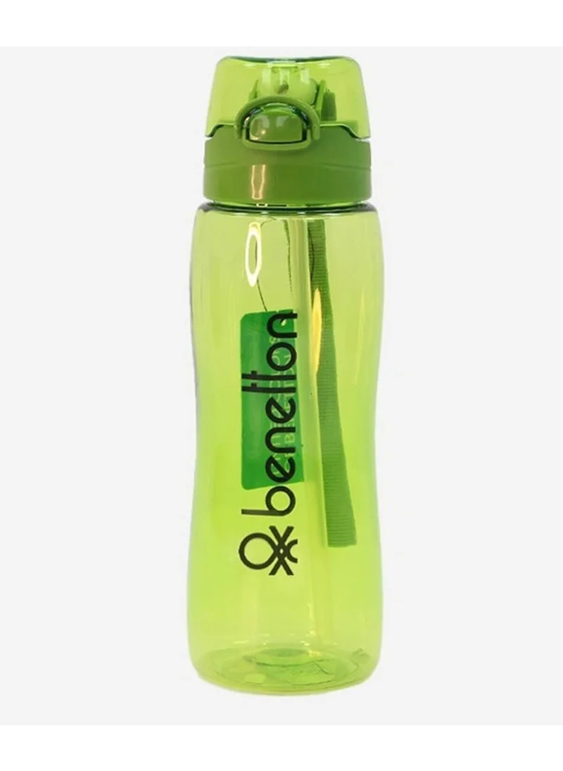 Benetton Water Bottle Locking Lid Tritan 700 ml Green