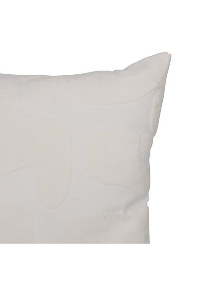 atmosphera Delor High Quality Square Shaped Cushion White 40 x 40cm 215431A - Image 3
