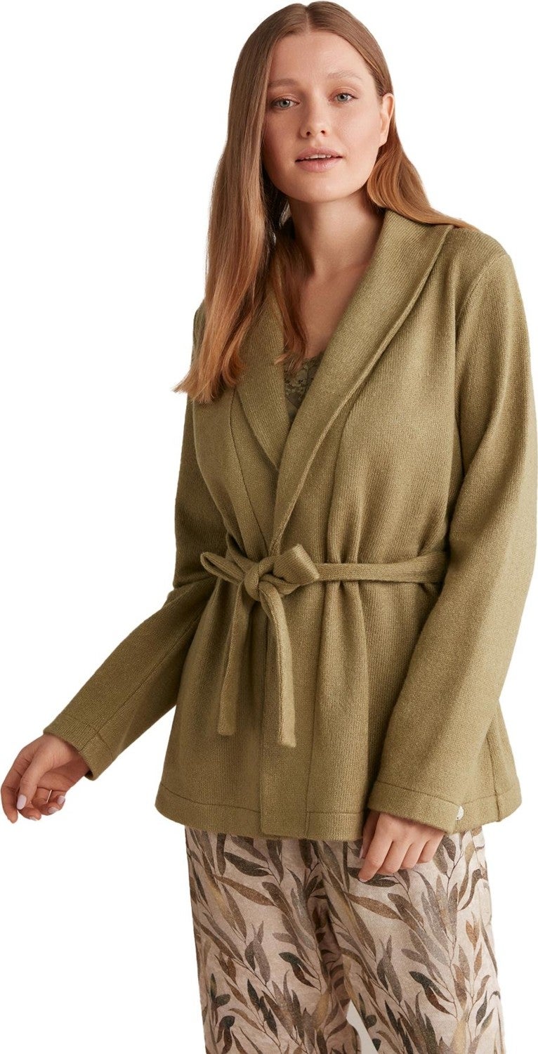 Penye Mood Combed Cotton Mood Women's Comfortlux 3-Piece Green Pajama Set 9511  - Image 3