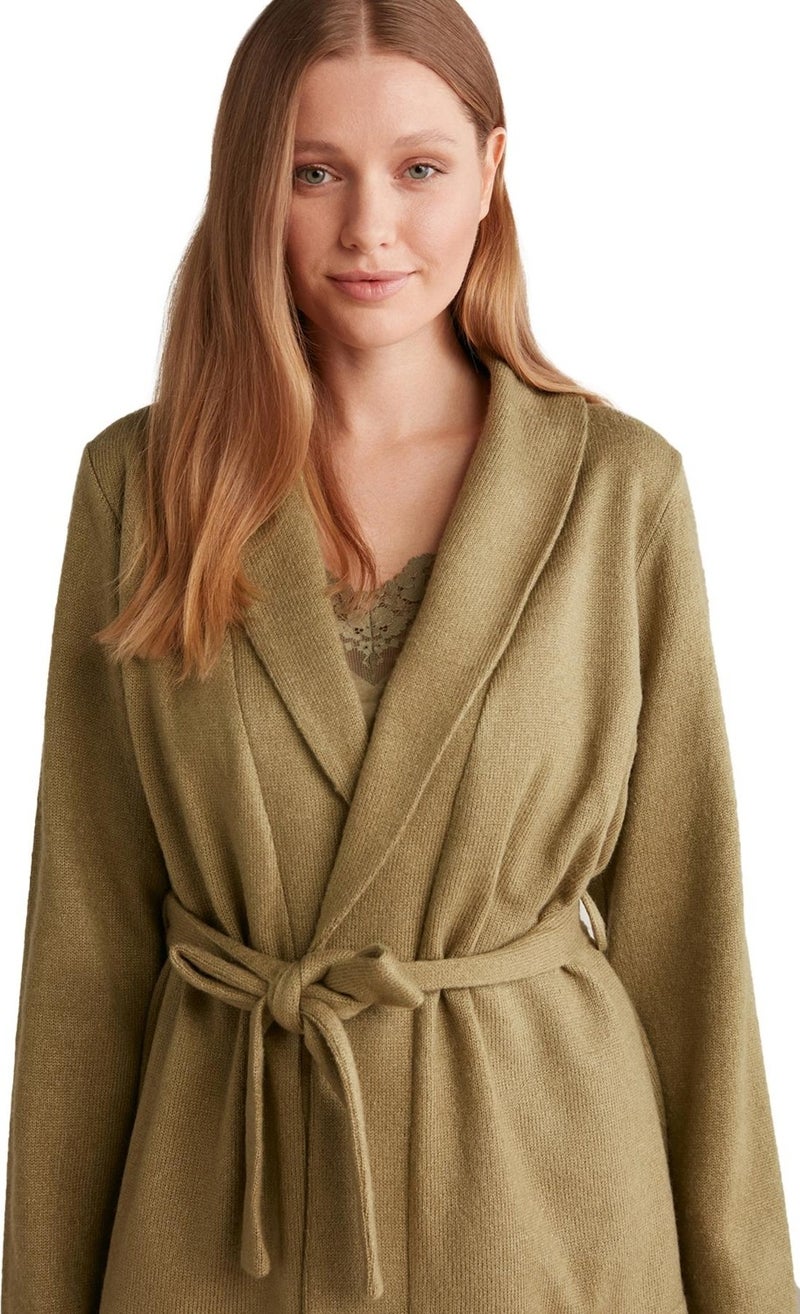Penye Mood Combed Cotton Mood Women's Comfortlux 3-Piece Green Pajama Set 9511  - Image 4
