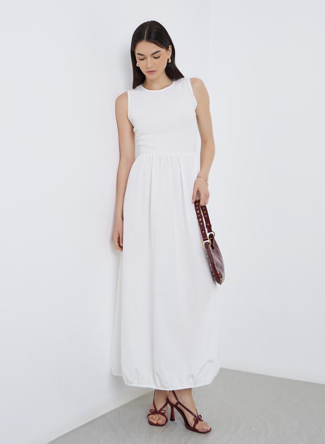 تايك تو فستان طويل سادة بدون أكمام - Image 1